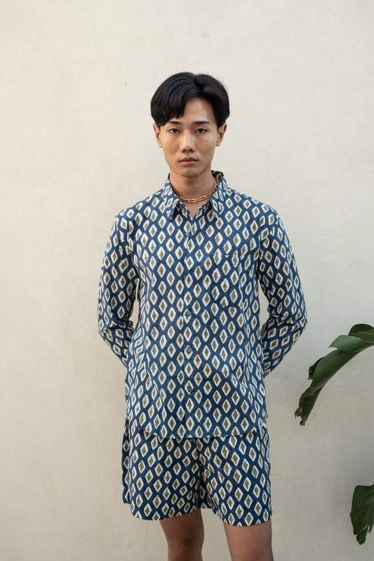 Safari Blue Full Sleeve Shirt