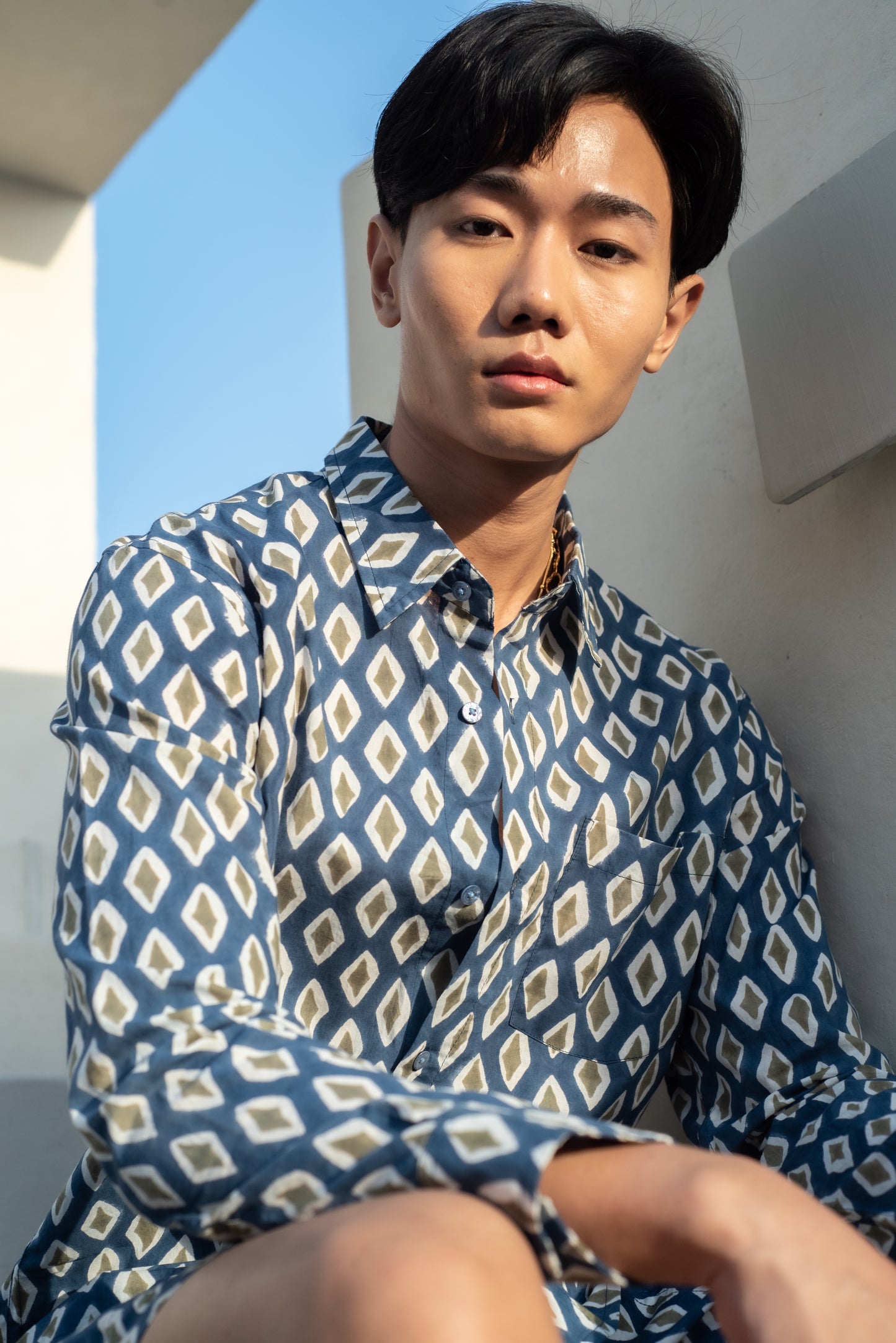 Safari Blue Full Sleeve Shirt