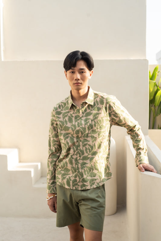 Green Leaf Full Sleeve Shirt