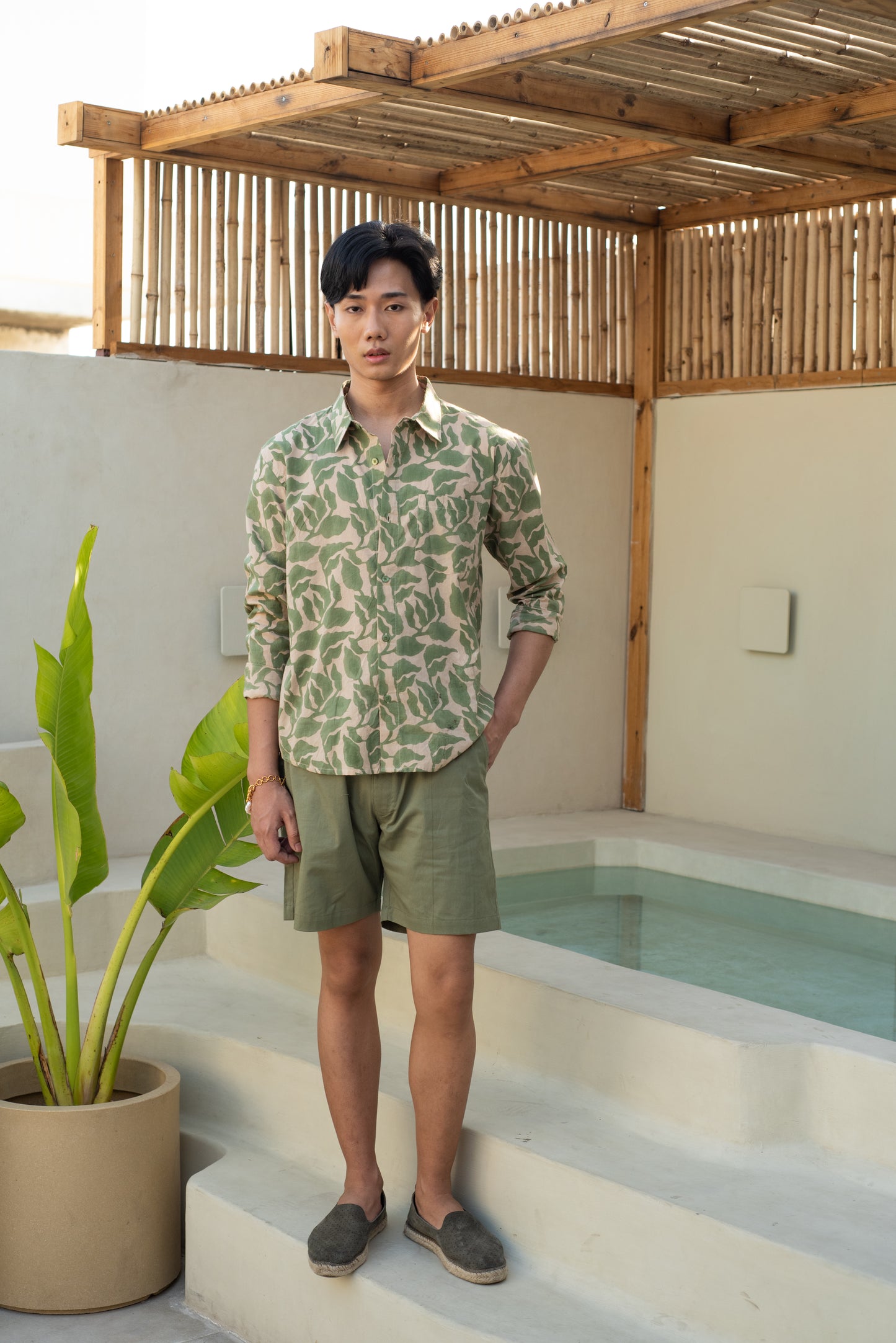 Green Leaf Full Sleeve Shirt