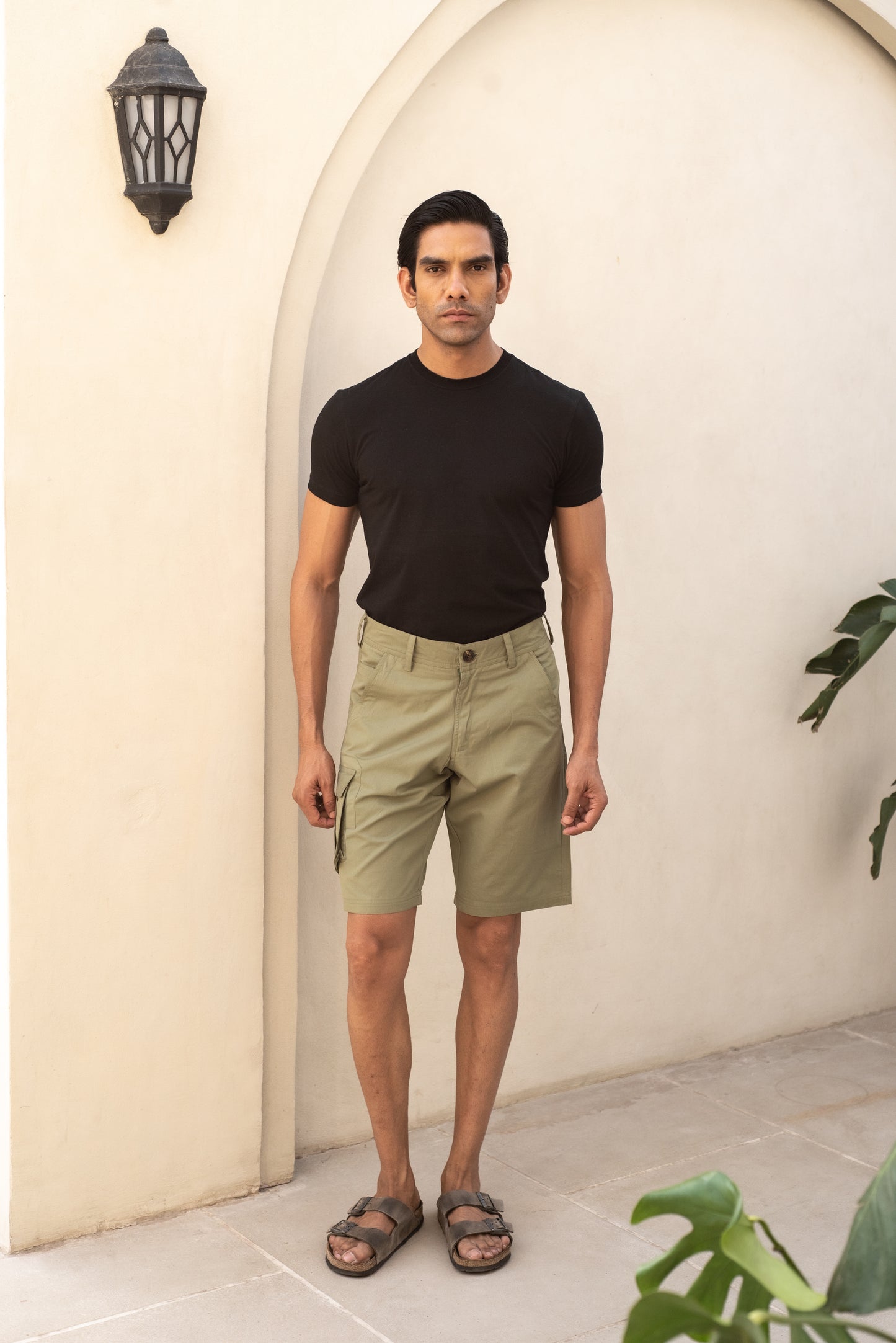 Khaki Cargo Shorts