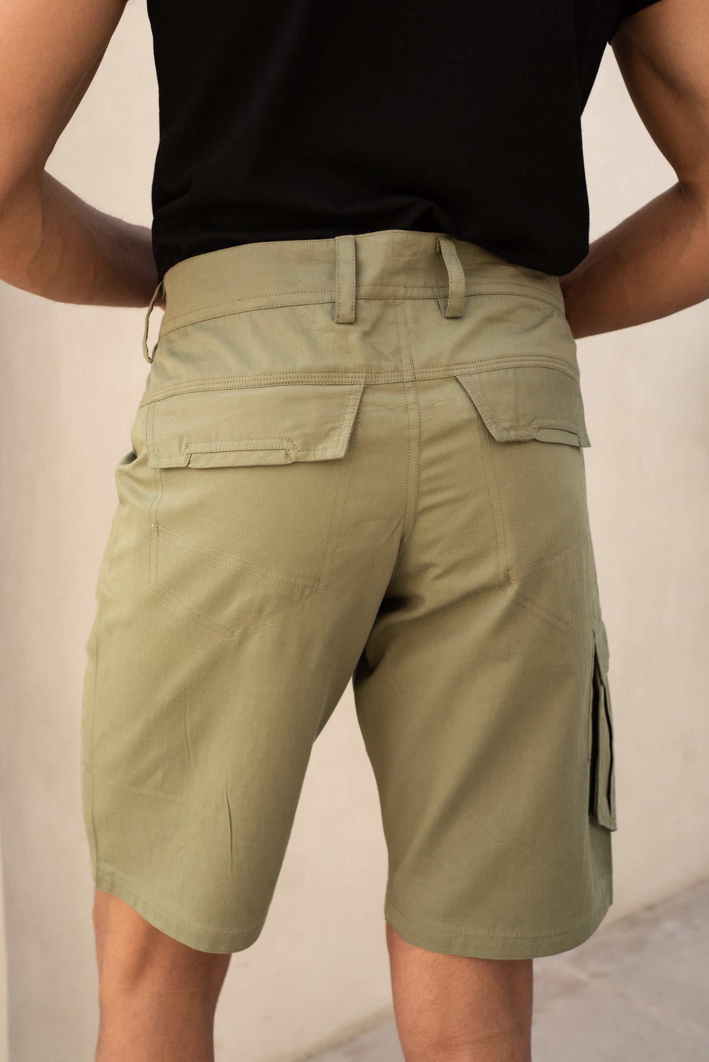 Khaki Cargo Shorts