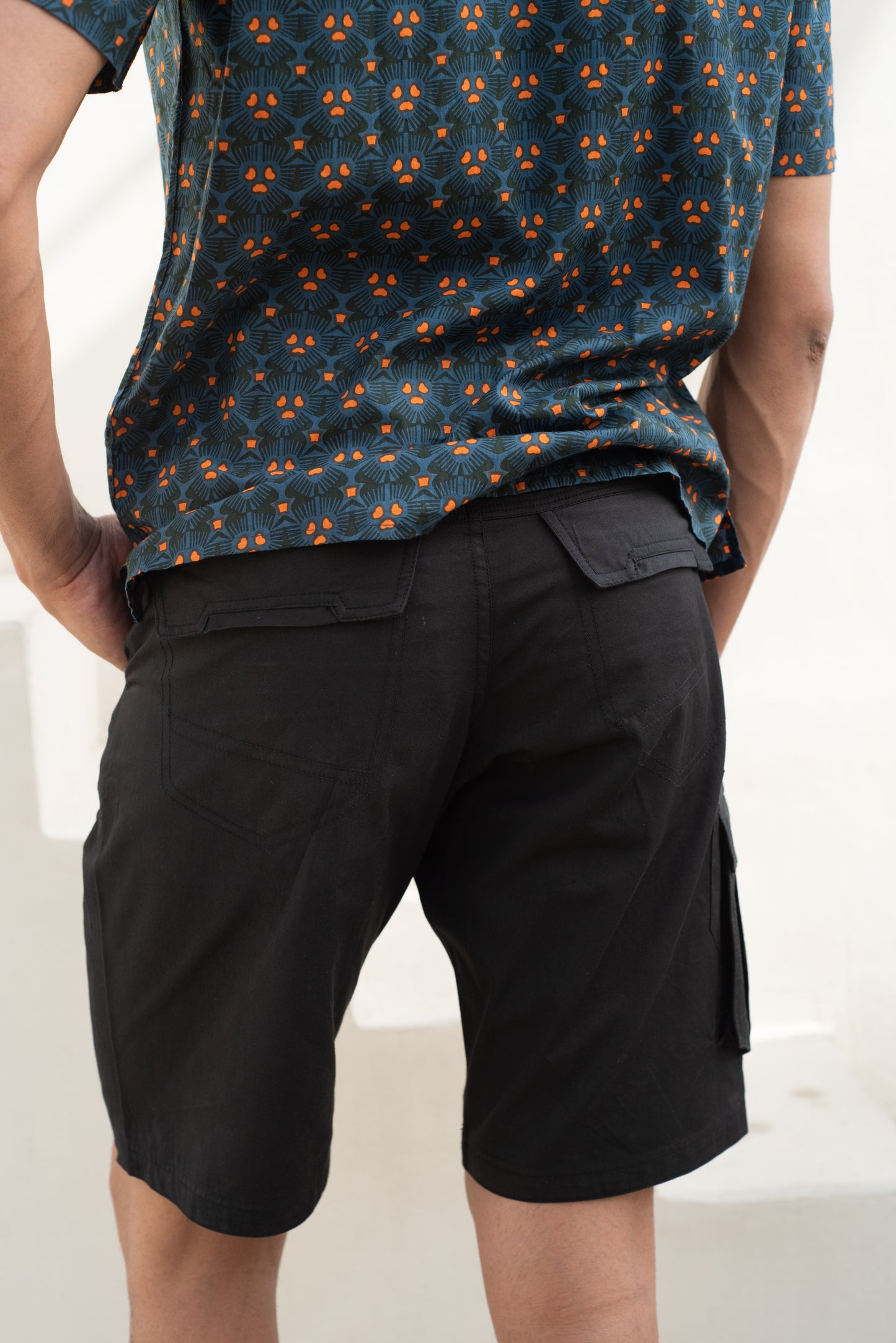 Black Cargo Shorts
