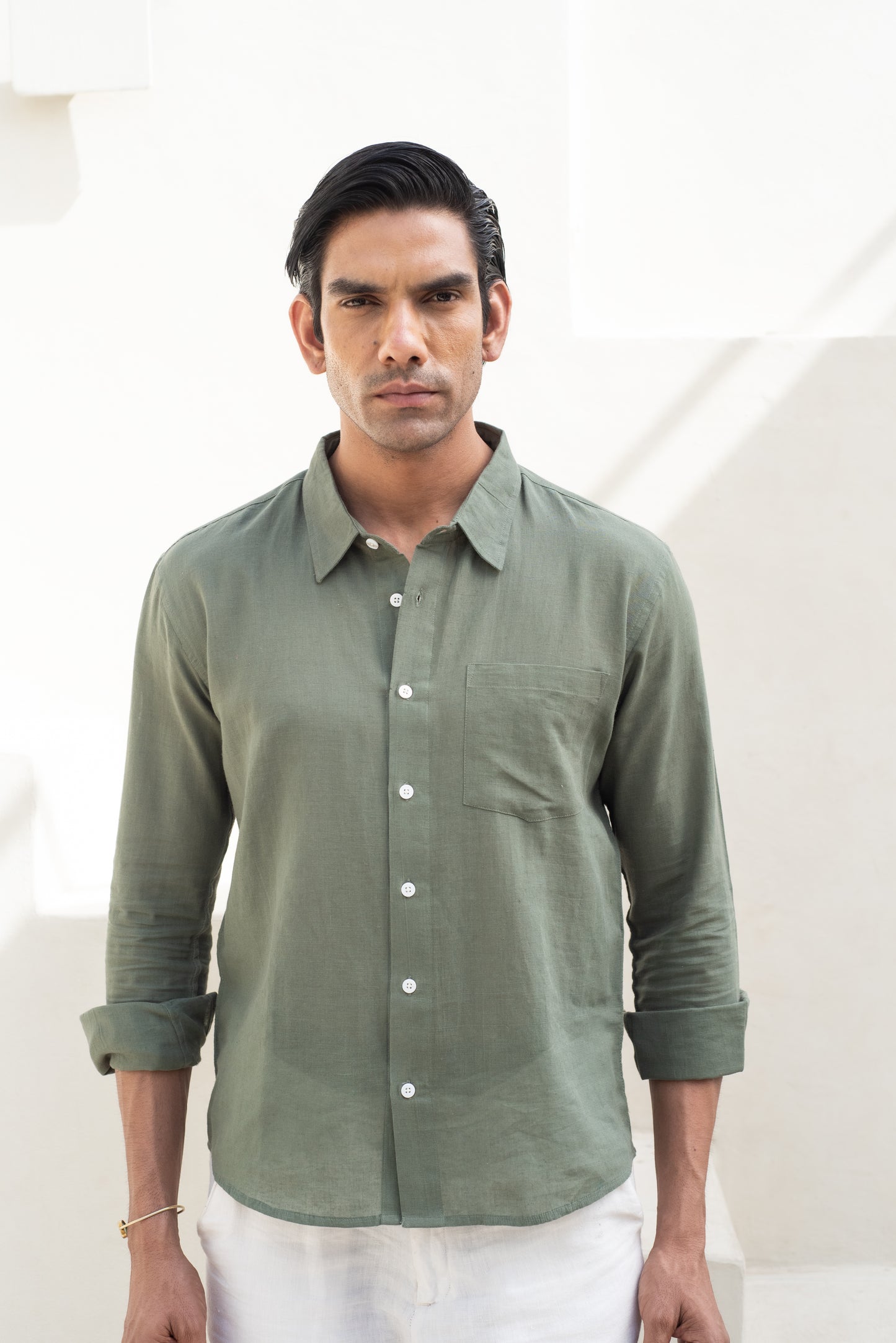 Olive Green Full Sleeve Shirt