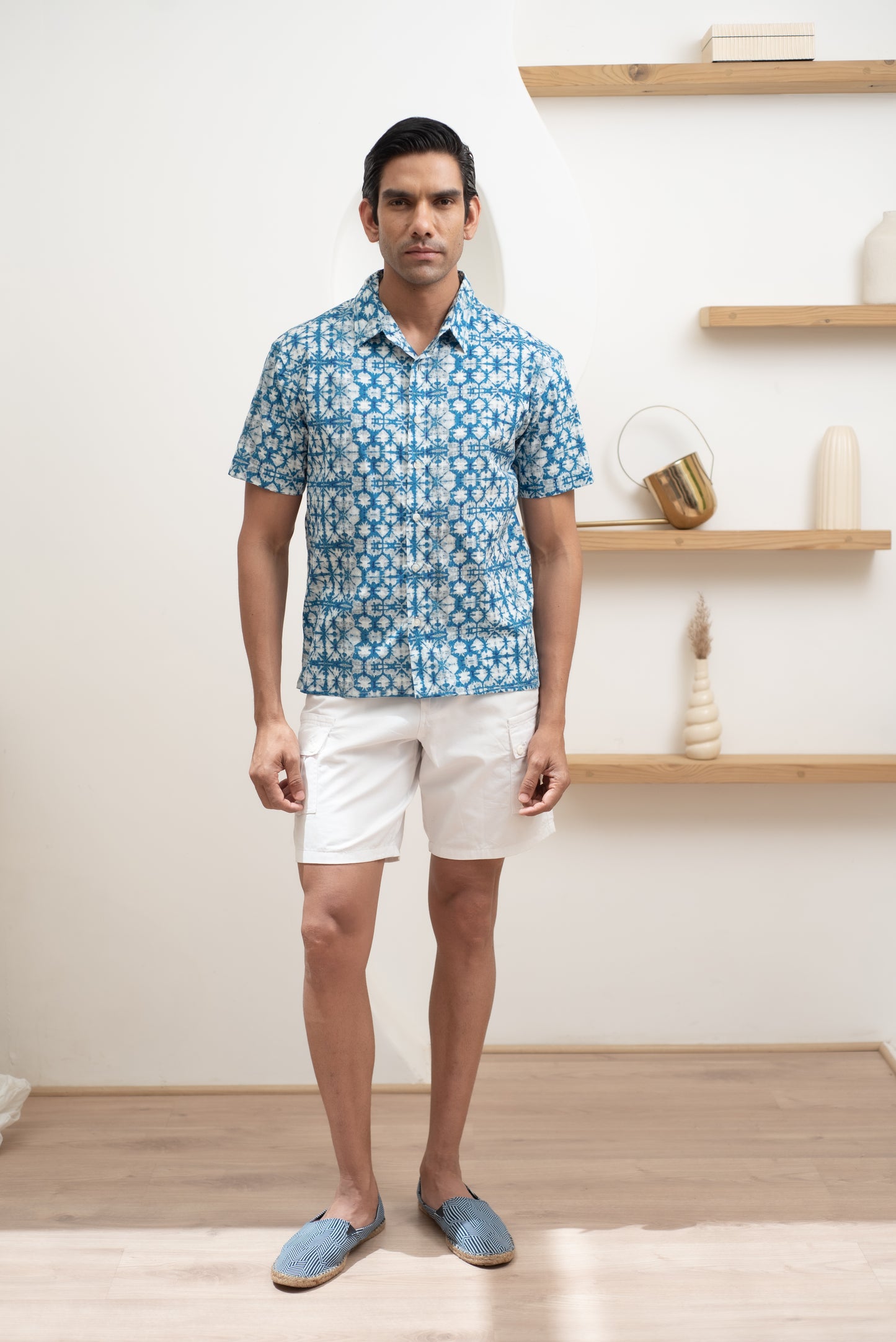 Shibori Half Sleeve Shirt