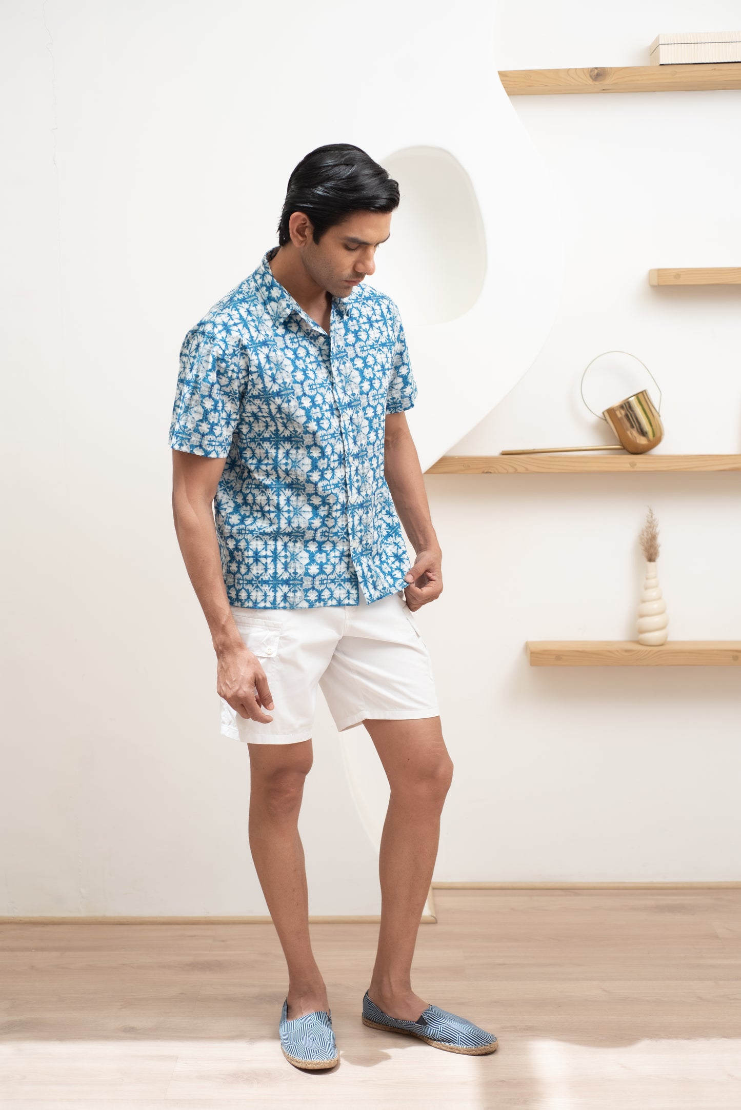 Shibori Half Sleeve Shirt