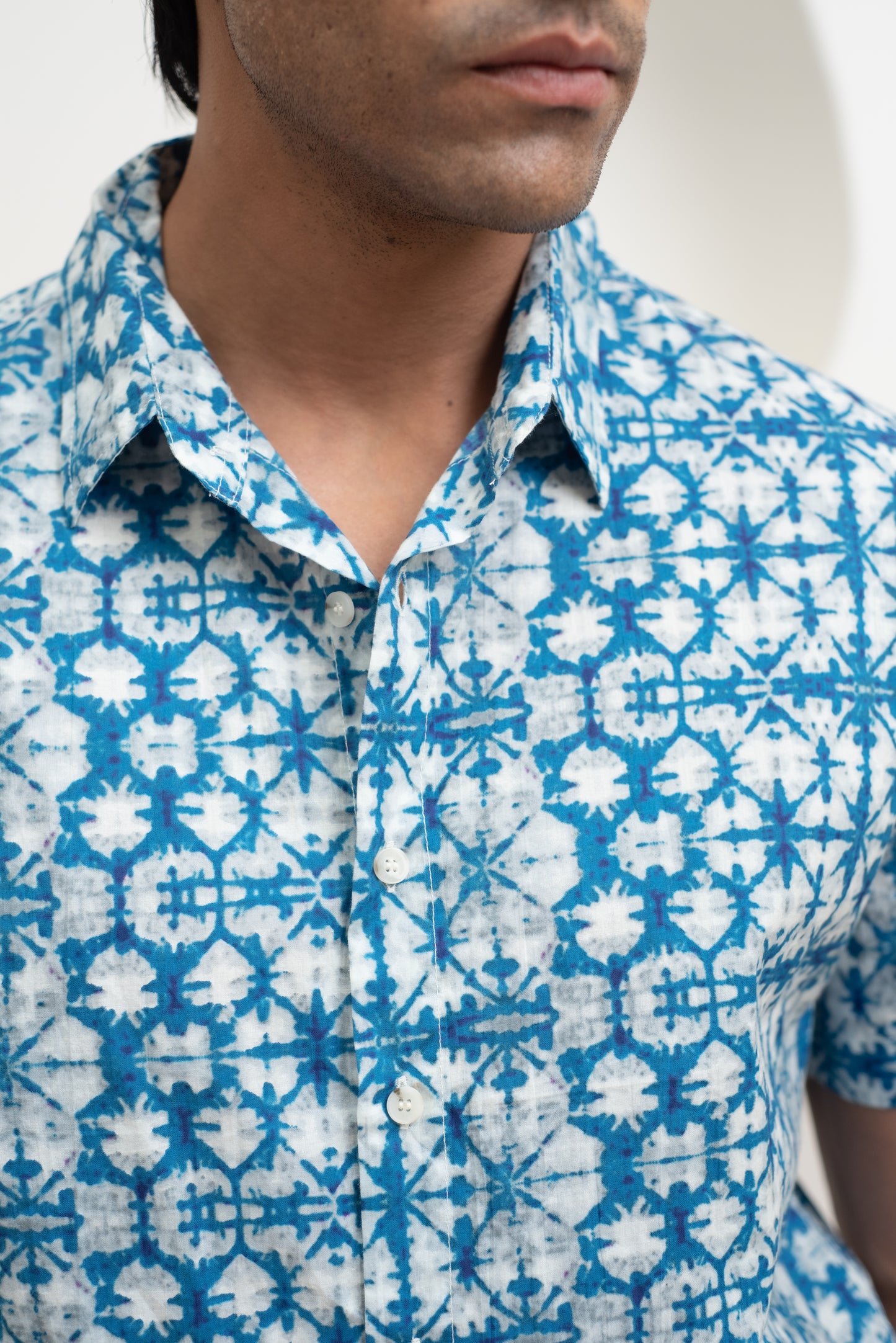 Shibori Half Sleeve Shirt