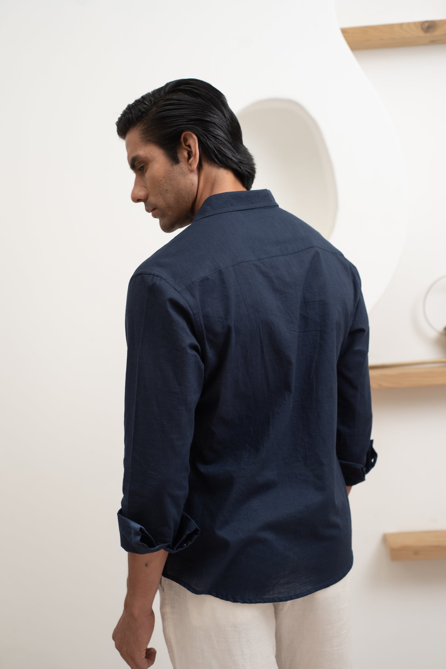 Navy Blue Full Sleeve Shirt