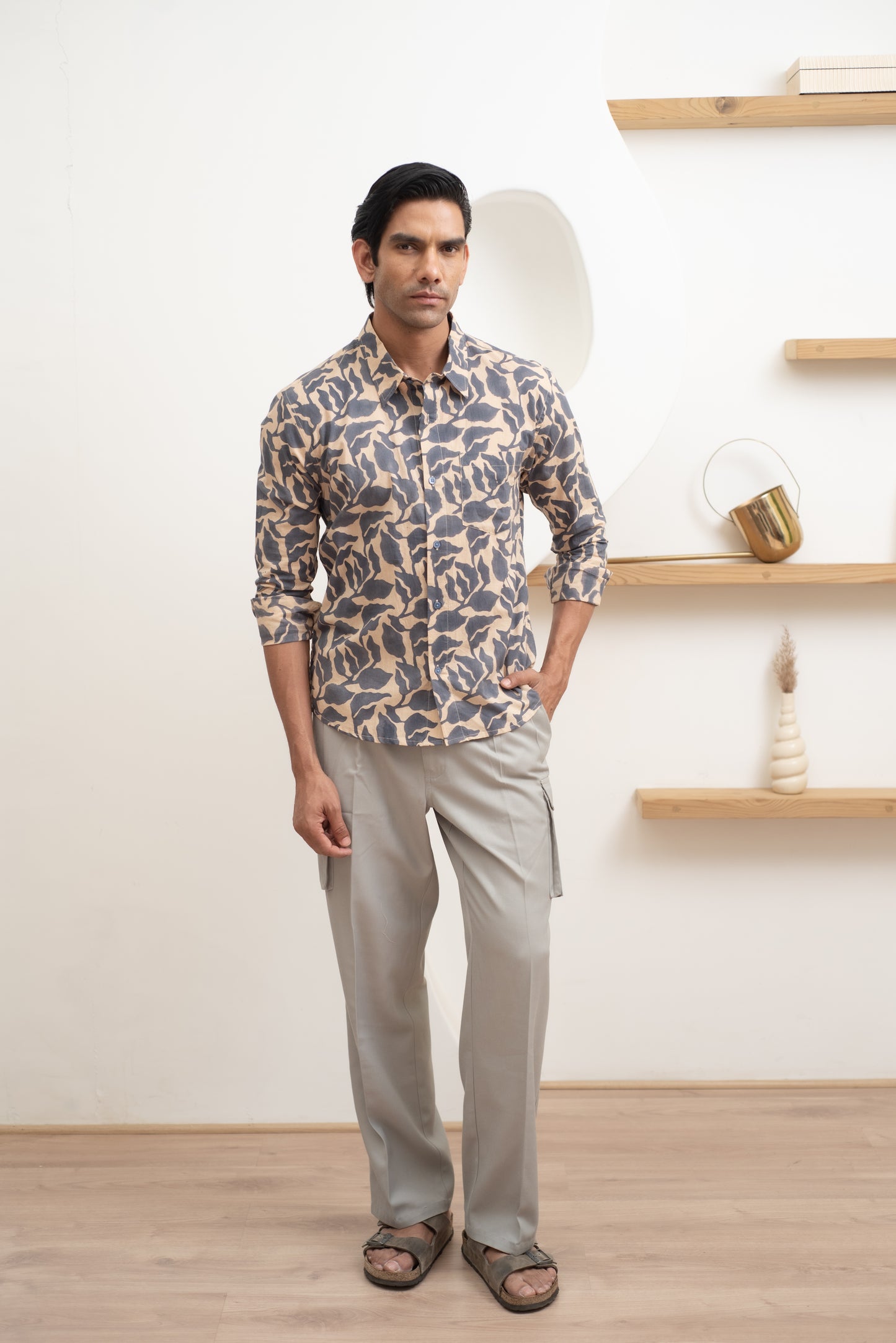 Blue Leaf Full Sleeve Shirt