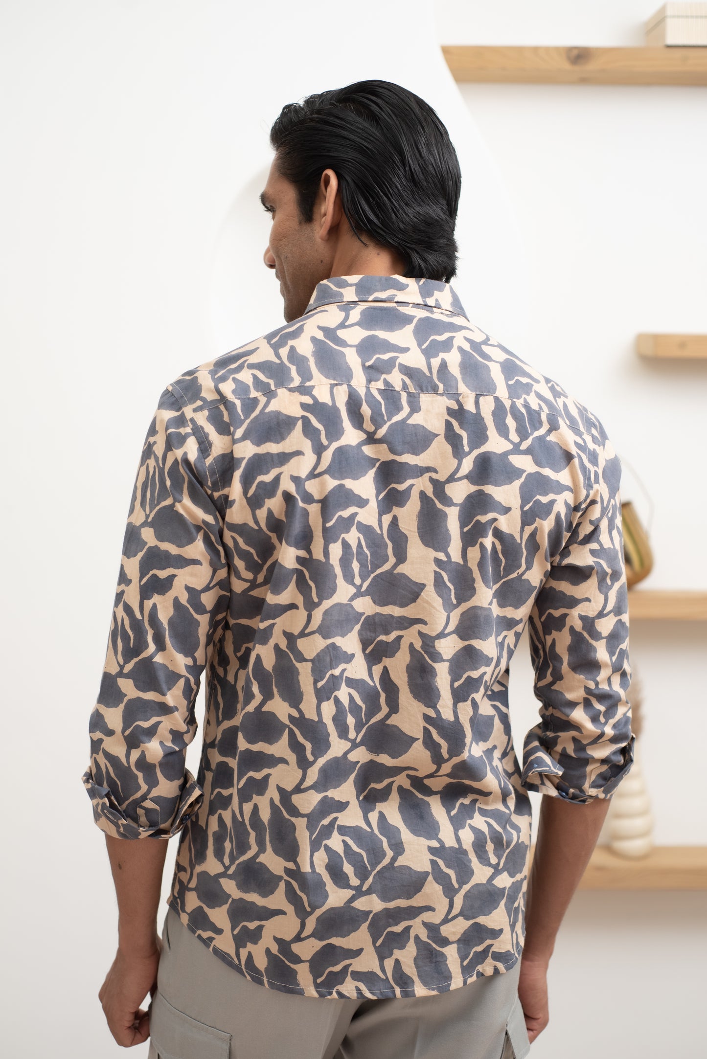 Blue Leaf Full Sleeve Shirt