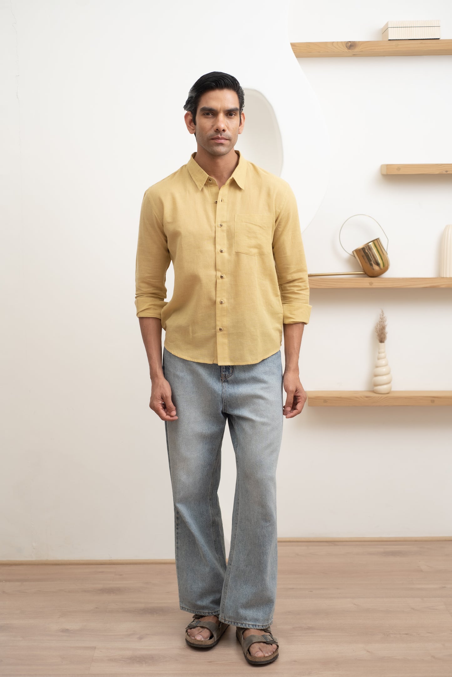 Mustard Full Sleeve Shirt