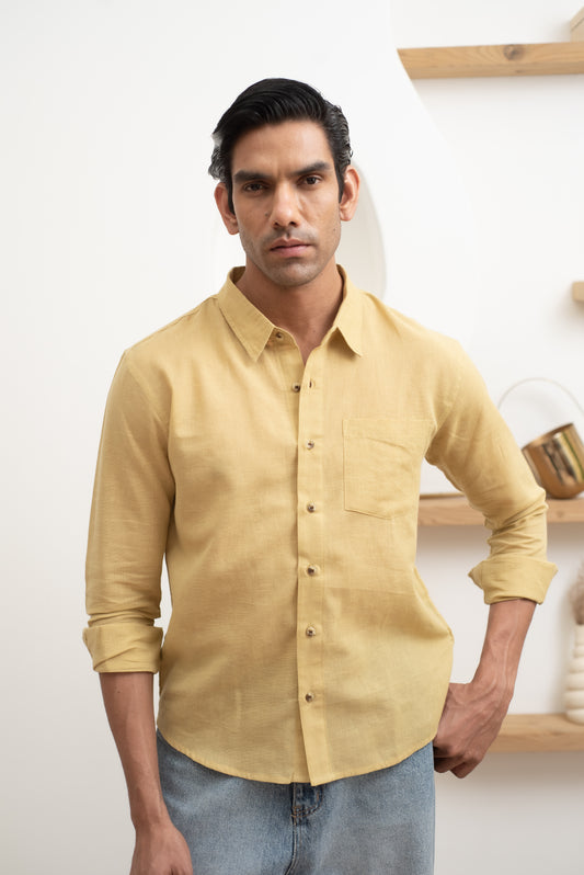 Mustard Full Sleeve Shirt