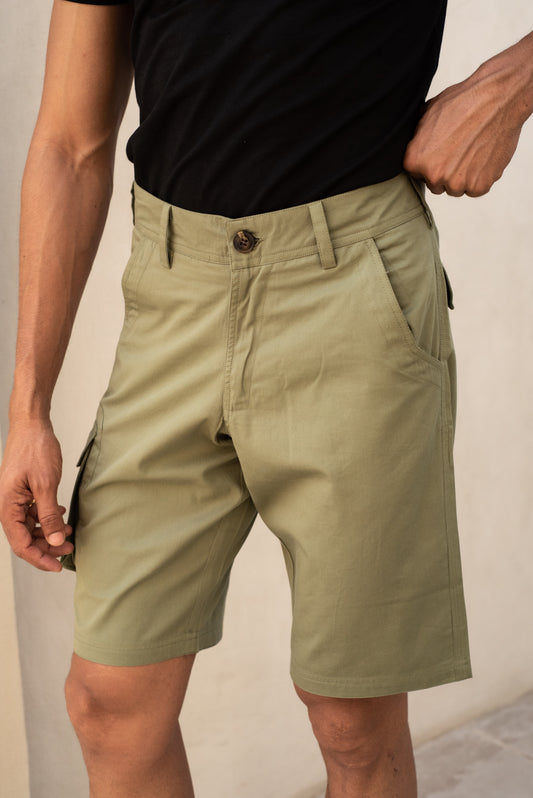 Khaki Cargo Shorts