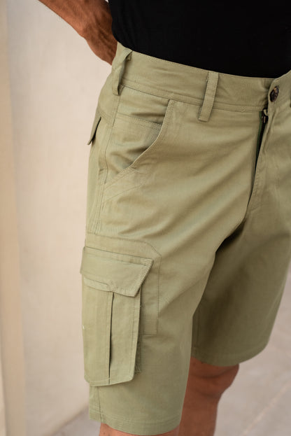 Khaki Cargo Shorts