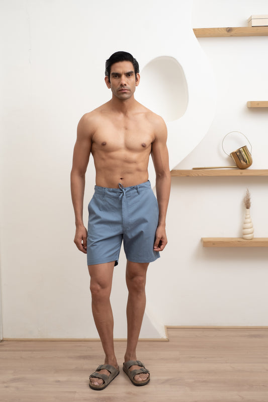 Blue Baggy Shorts