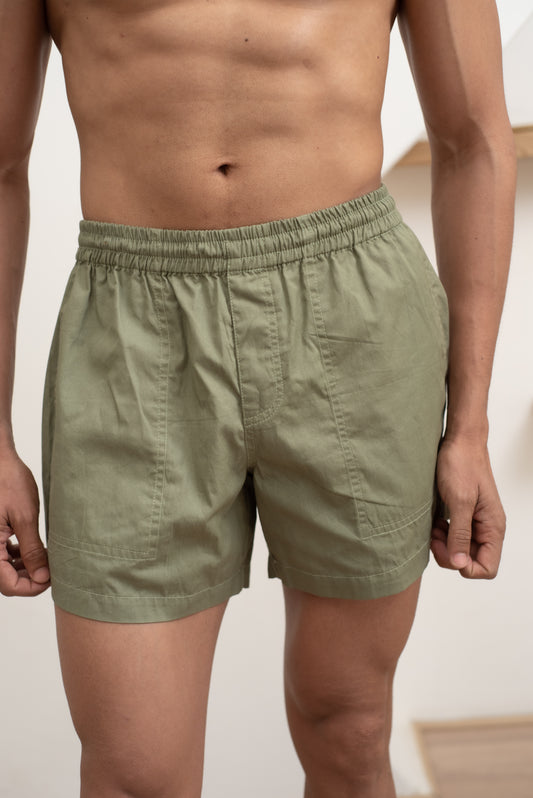 Khaki Swim Shorts