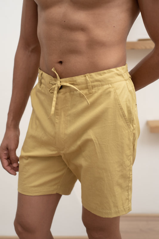 Mustard Baggy Shorts